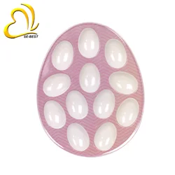 Оптовая продажа, пластиковый лоток для яиц в меламиновой упаковке, легко моющийся, можно мыть в посудомоечной машине, с 12 держателями