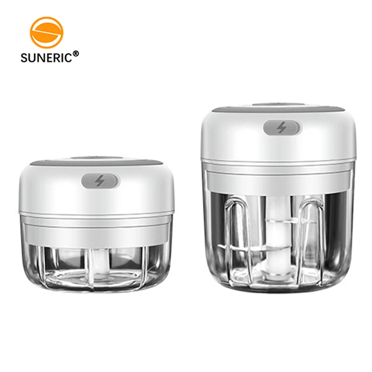 Stainless steel wireless chili vegetable crusher mini press chopper electric garlic masher