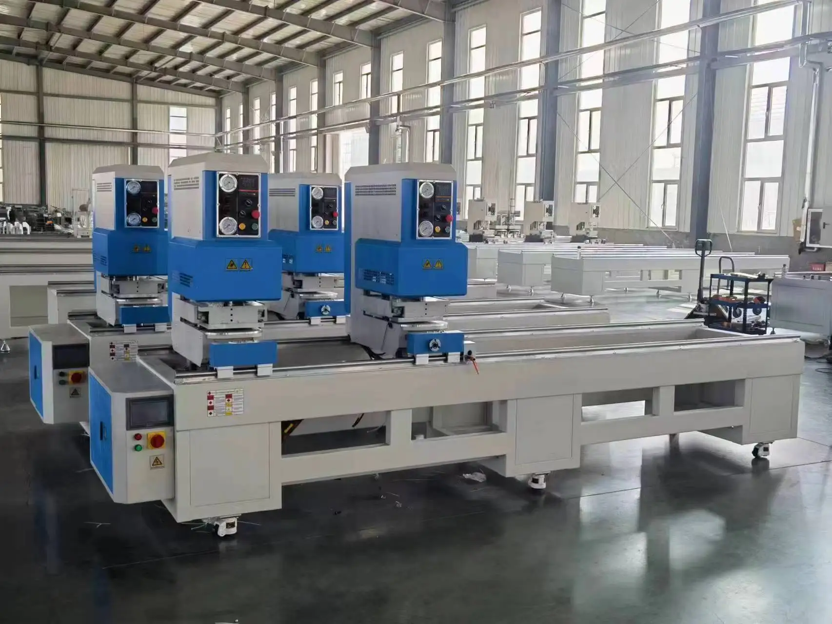 Two- head welding machine for vinyl pvc upvc  profiles windows doors welder