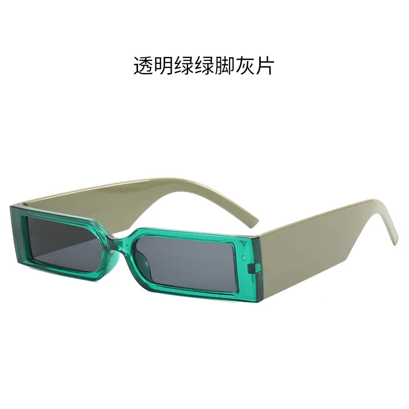 2022 Hip Hop Punk Style Small Frame Rectangle Frame Sunglasses For Wen