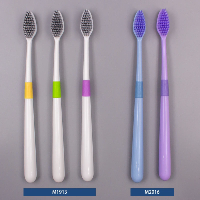 2024 High Quality Toothbrush Special Head Adult Toothbrush Wholesalers Anti-slip Handle Toothbrush with Curved Bristles