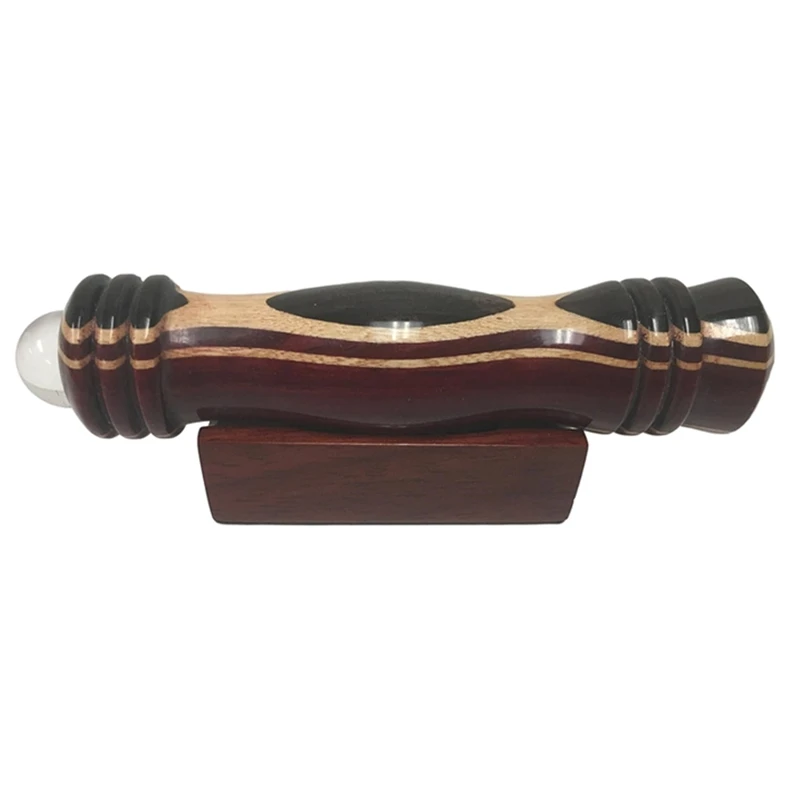 4 1/2 Inch Barrel Laminated Padauk Jalnleem and Ebony Handcrafted Solid Padauk Wood Kaleidoscope Teleidoscope
