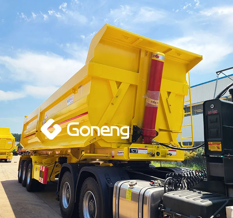 transportation mining sand 80 90 100 ton dumper semitrailers tipper dump semi trailer truck three 3 axle for sale