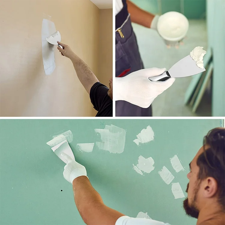 Wide Application One-piece Full Stainless Flexible Blade Putty Knife Putty Knife Scraper