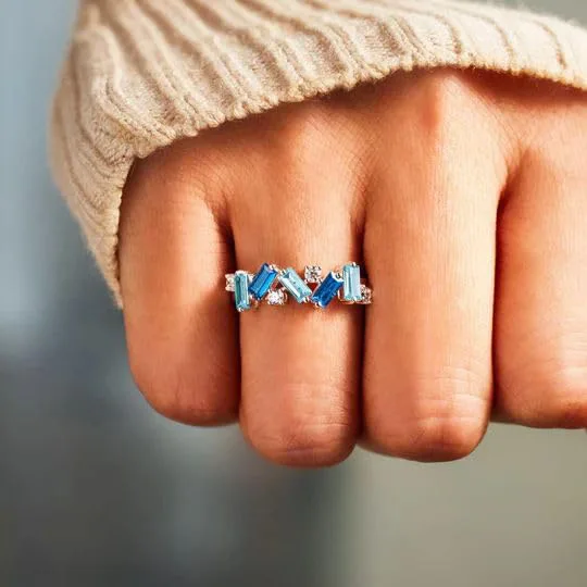 Hot Pink Self Love Ring for Women Beautifully Broken Irregular Zircon Fashion Jewelry Nobody Has It All Together PINK BAND RING