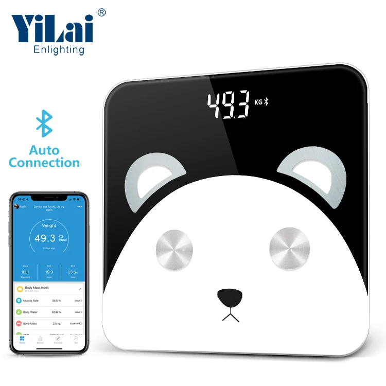 Цифровые Стеклянные индивидуальные весы с Wi-Fi для ванной кг lb