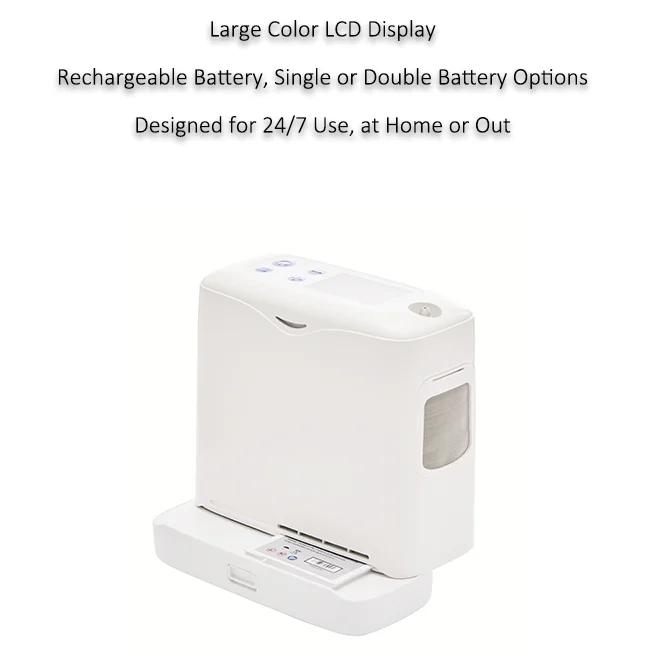 Portable Oxygen Concentrator with Carry Bag for Convenient Mobility