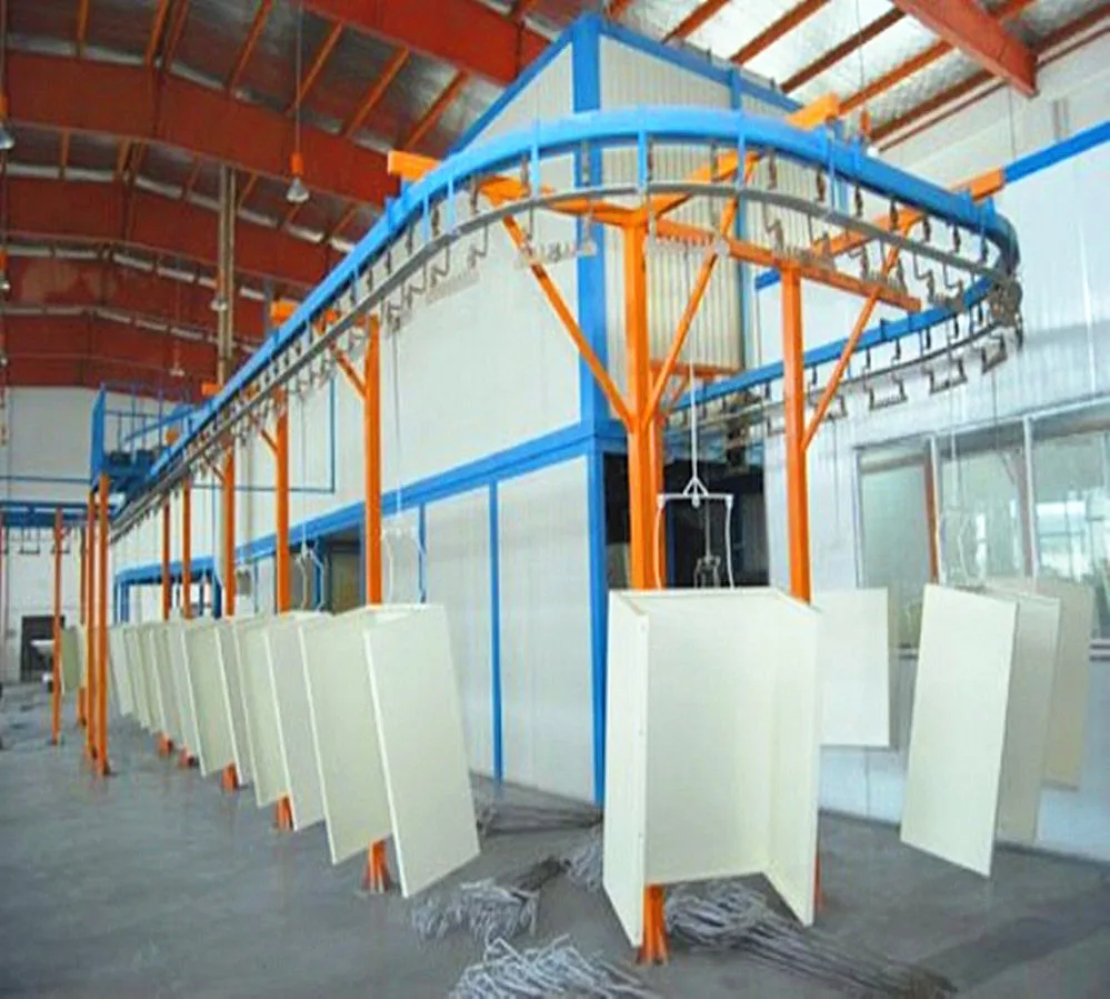 Tricycle wheel spray painting line powder coating line manufacturer sale