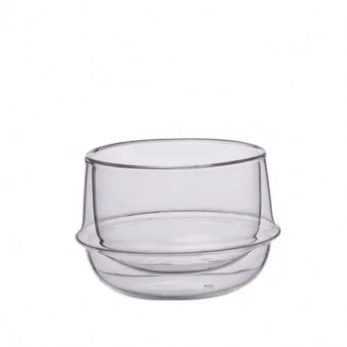 Honest supplier Lead free color glass coffee cups 195ml