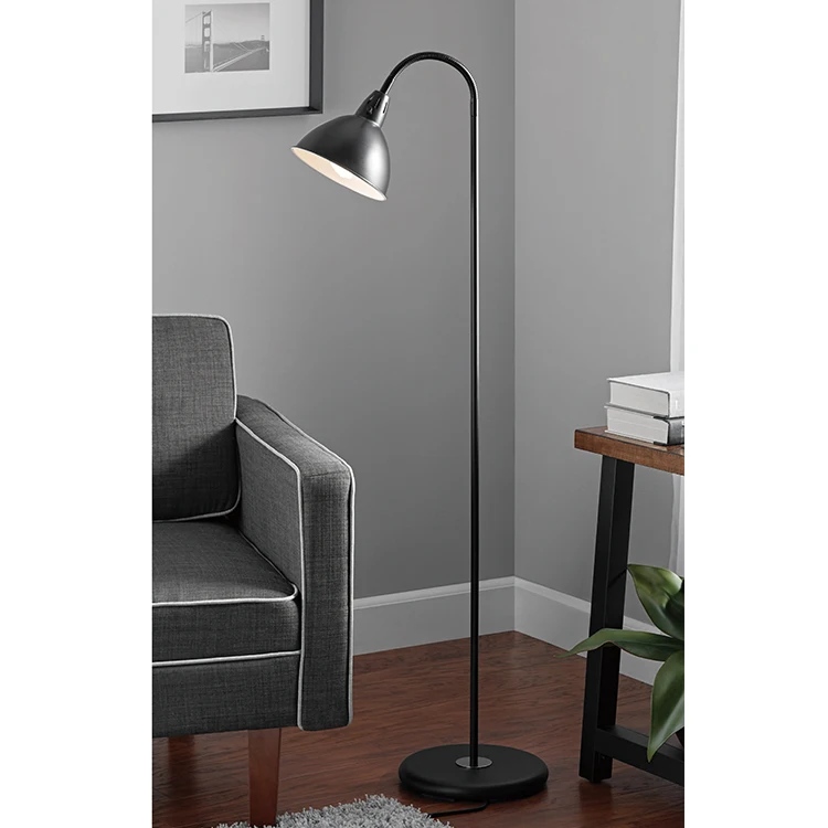 Промышленный стиль изогнутая современная напольная лампа стойка Торшер для гостиной