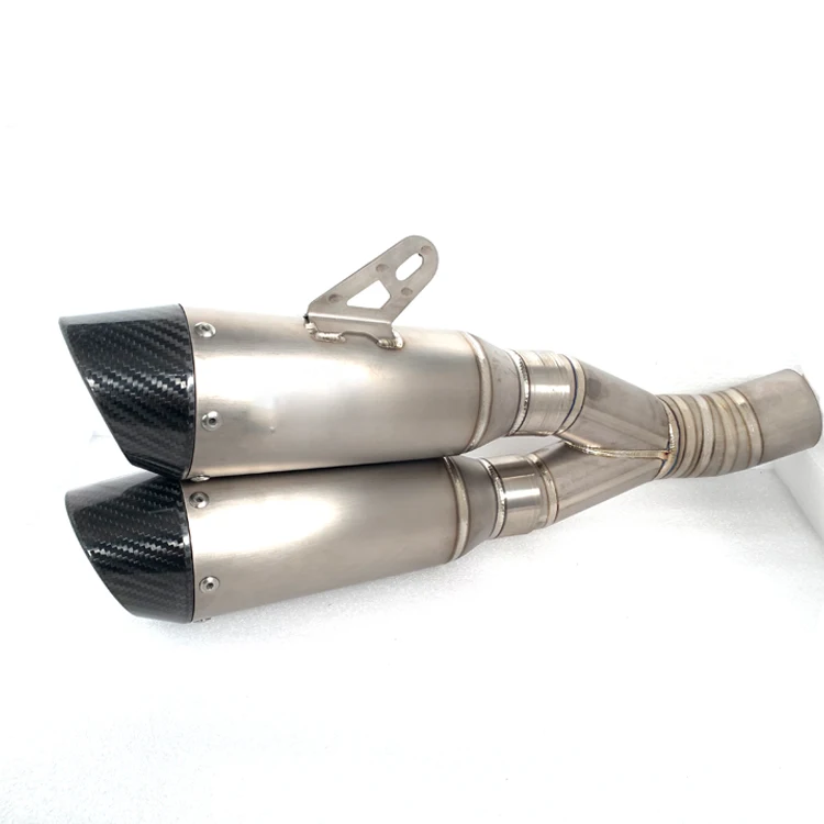 Titanium Alloy Slip On Exhaust system For Ducati Diavel 1200 Exhaust Muffler Diavel 1200 moto escape link pipe