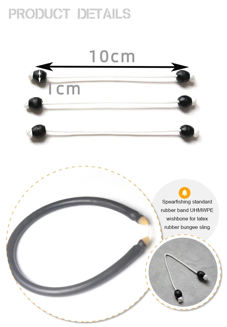 America Standard Wishbone for Spearfishing Rubber Bungee