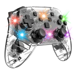 Переключатель частного режима, двойной мотор, вибрация, пробуждение, переключатель NS PRO, беспроводные прозрачные джойстики и игровые контроллеры