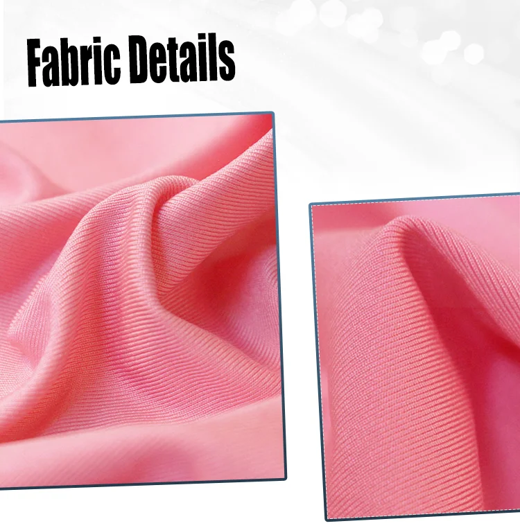 Guaranteed Soft Ripstop Pink Knit Tricot 85 Nylon 15 Spandex Fabric For Shorts