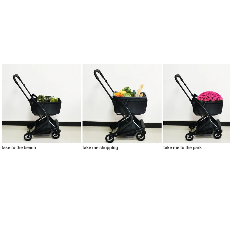 New Arrival My Personal Folding Shopping Cart with Swivel Wheels