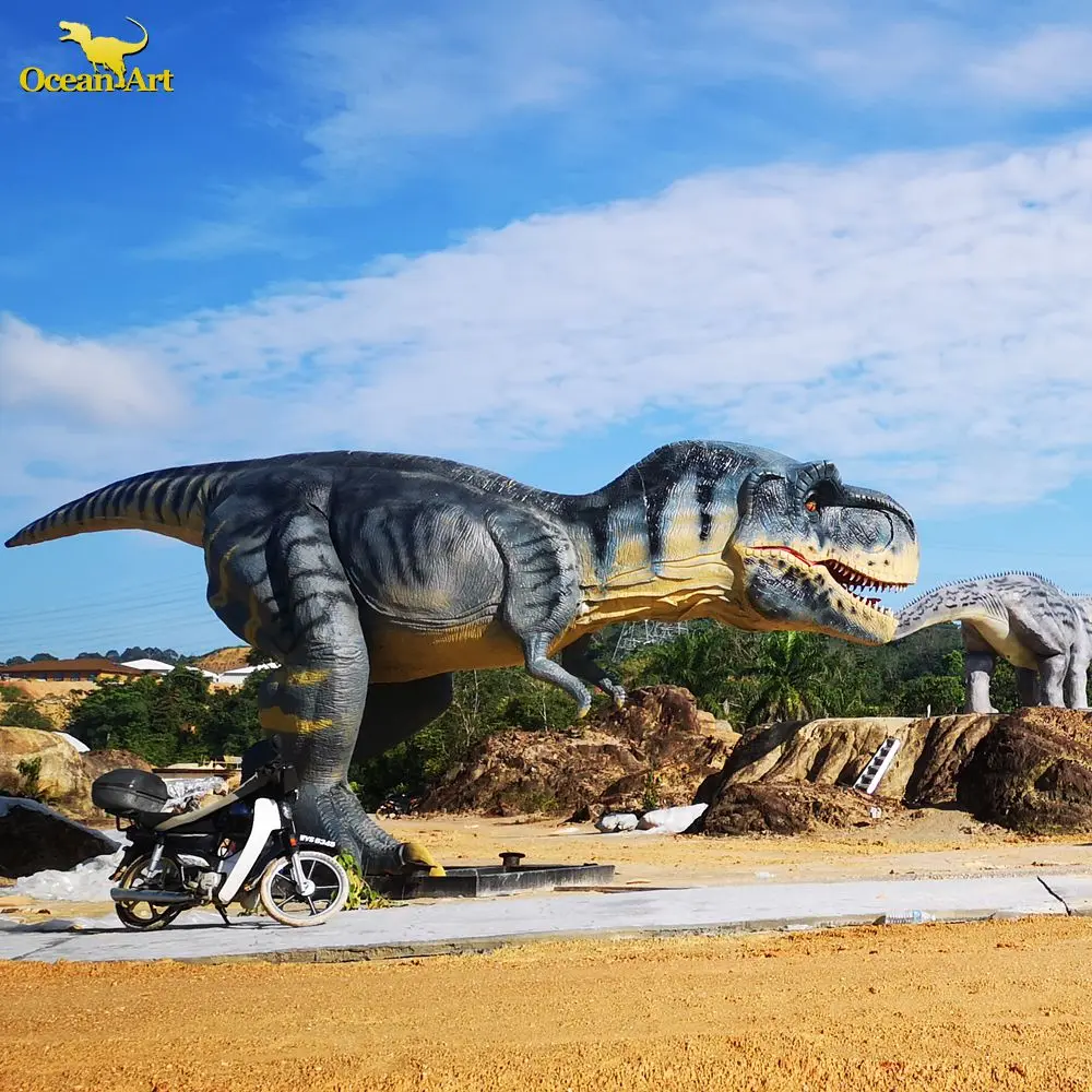 Realistic Mechanical Dinosaur Animatronic Dinosaur Model For theme Park