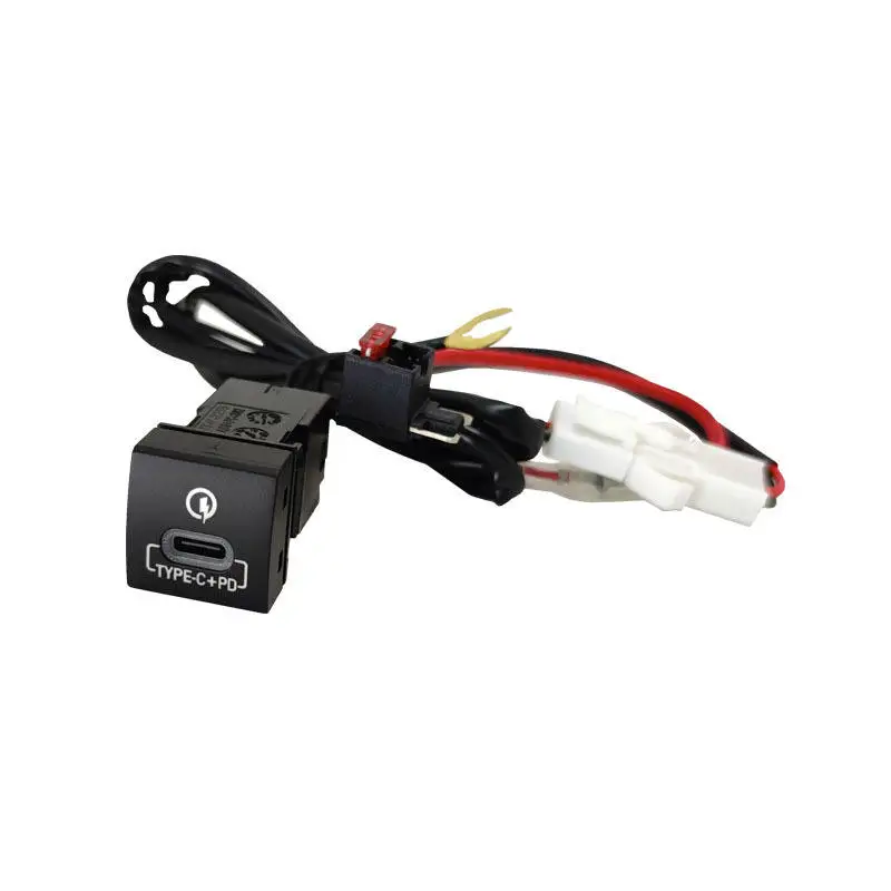 high quality led light type c PD push button switch