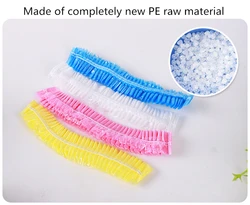 Pe Plastic Transparent Custom Waterproof Disposable Shower Cap