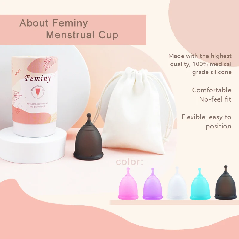 Wholesale High Quality Custom New Original Reusable Medical Grade Silicone Menstrual Cup for