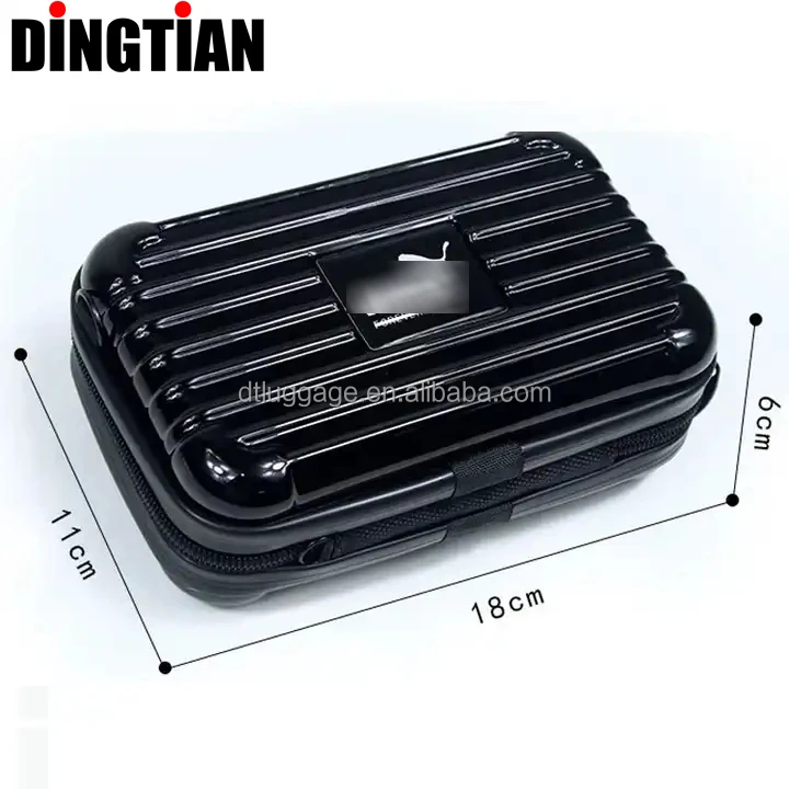 7inch Hard Case Customized Mini Suitcase Travel Case Portable ABS Luggage Bag Hand-Carry Cross-Shoulder Cosmetic Bag OEM Handbag