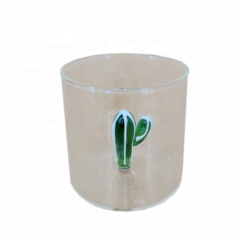 Wholesale Factory Design Green Cactus Glass Whisky Cup/Cactus Shape Drinking Cup/Decorative Cactus Wine Cup for Distribution (1600387763602)