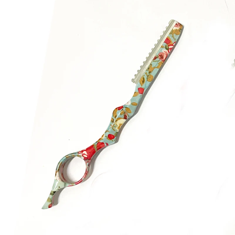 Stainless Steel Finger Handle Shaving Blade Knife Razor Best Safety Beard Folding Removal Straight Razor for Man