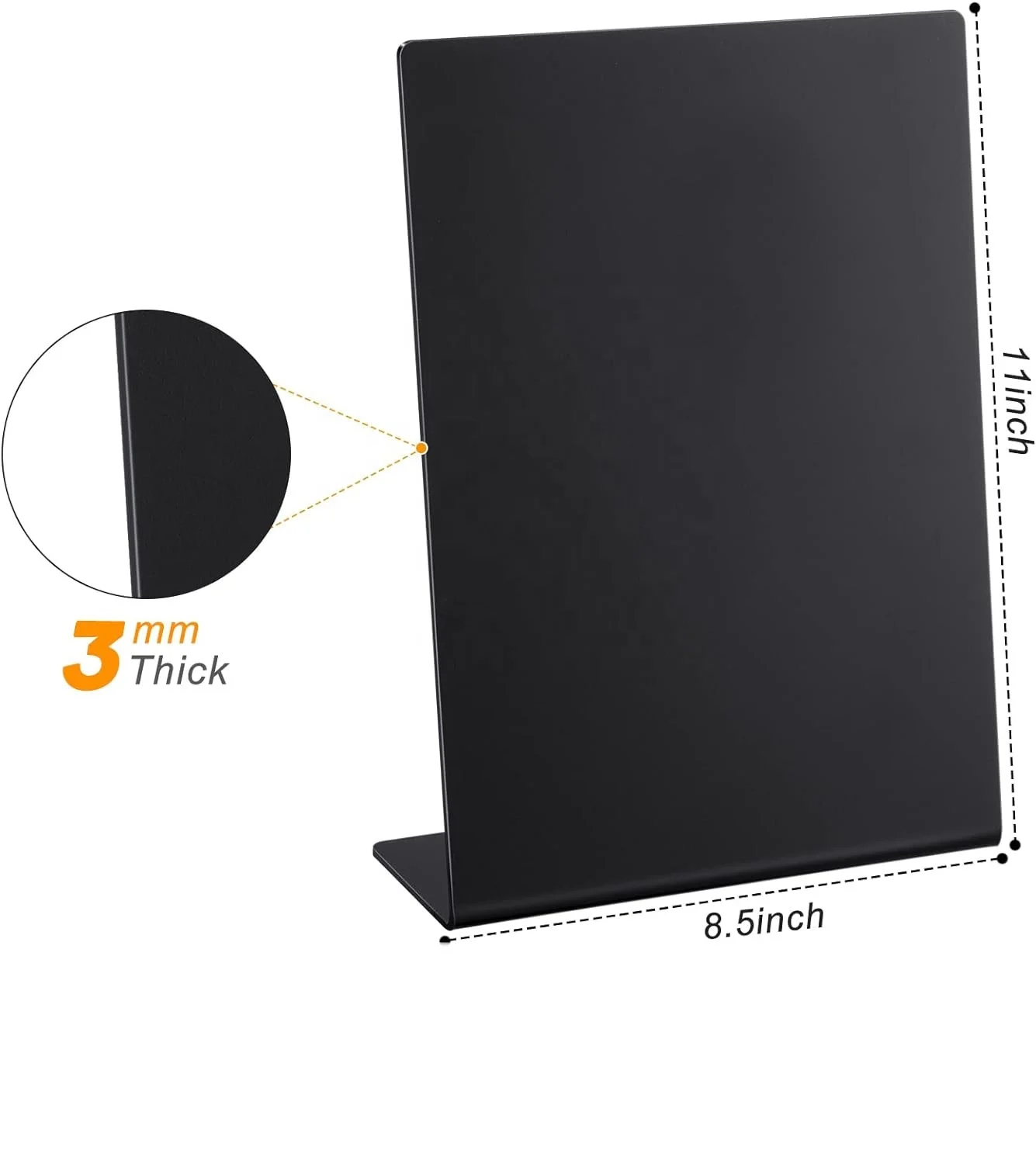 HQ Premium Acrylic Chalkboard Signs A4 Kitchen Tabletop Chalkboards table sign Menu Blackboard for Coffee shop Restaurant buffet