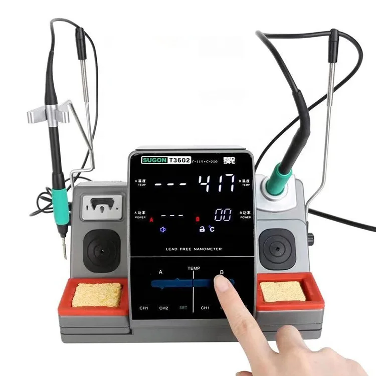 Soldering Station SUGON T3602 Professional 2in1 soldering station T26 and T36 work same time not interfering each other