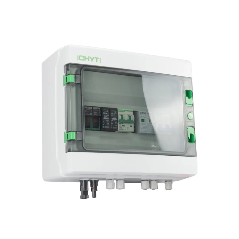 Waterproof Plastic Solar PV Array AC + DC 1 String Combiner Box Junction Box 1 Input 1Output For Solar Panel