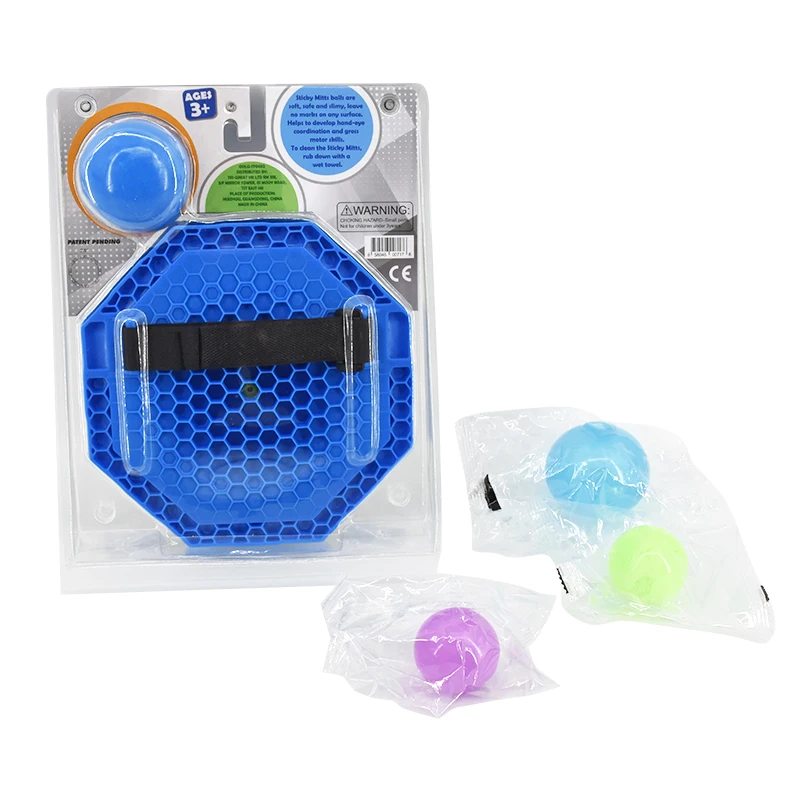 High quality TPR Sticky ball toy set glow sticky balls stress  relief balls Anti-stress  set For Kids