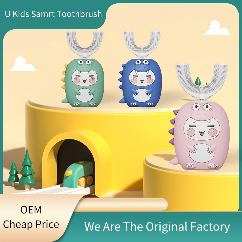 Китайская OEM электрическая мультяшная интересная зубная щетка для детей, умная зубная щетка для детей
