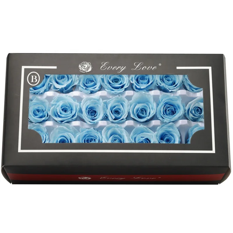 Wholesale High Quality 2-3cm Grade A-B Rose Head Stabilized Eternal Rose Head Preserved Rose Immortal Flower for Decora