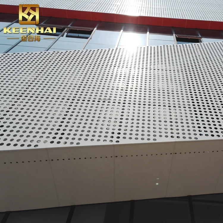 Customized Facade Panel Perforated Aluminum Cladding for Hotel Villa Fireproof with Mirror Anodized Brushed Pe Coated Surface