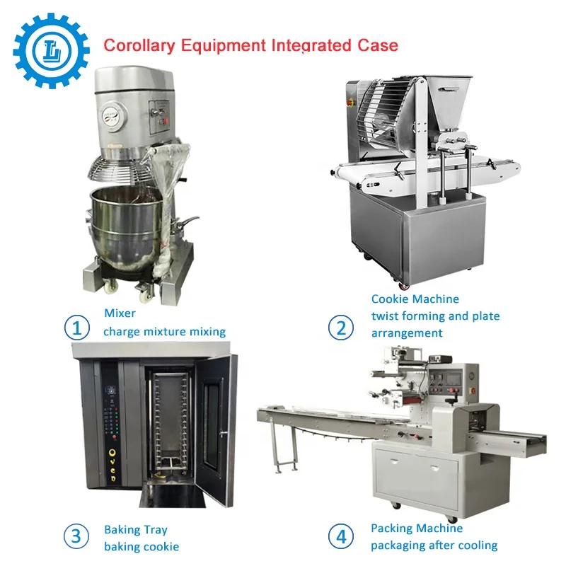 Manufacturer Automatic Depositor Cookies Biscuits Making Machine for Wire Cutting Cookies