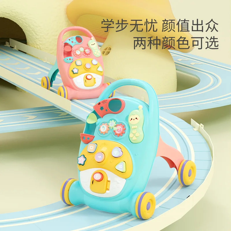 Baby walker anti-o-shaped legs multi-functional anti-rollover baby learning to walk walking aid toy