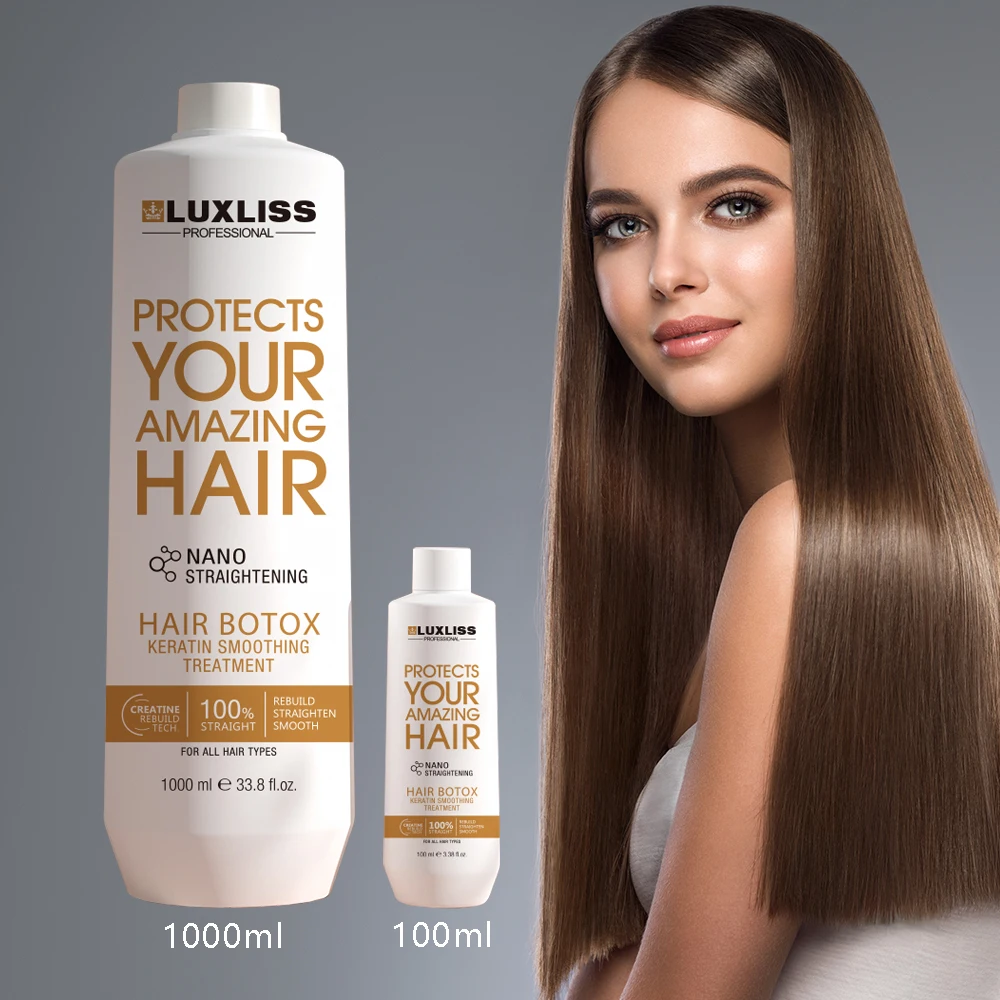 Brazilian Nanoplastia Keratin Treatment Formaldehyde Free Straight Smoothing Nano Hair Protein Keratin Treatment for Salon