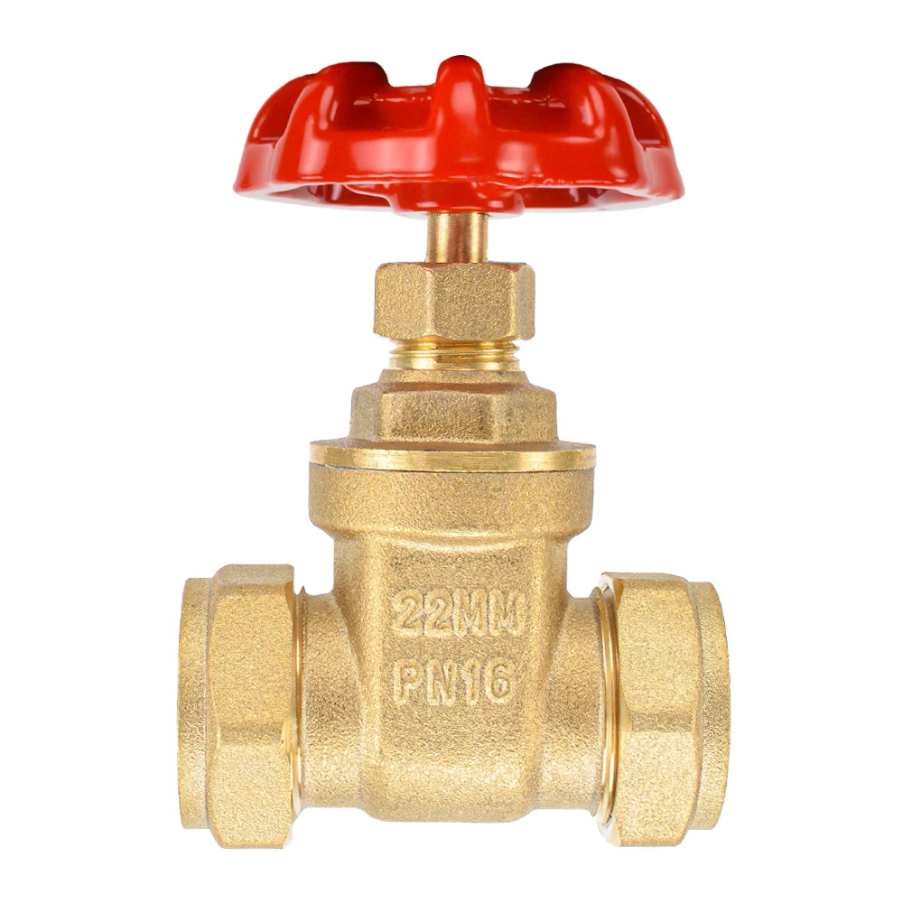 BSP Female Threads PN 16 Water Valves Brass Gate Valve