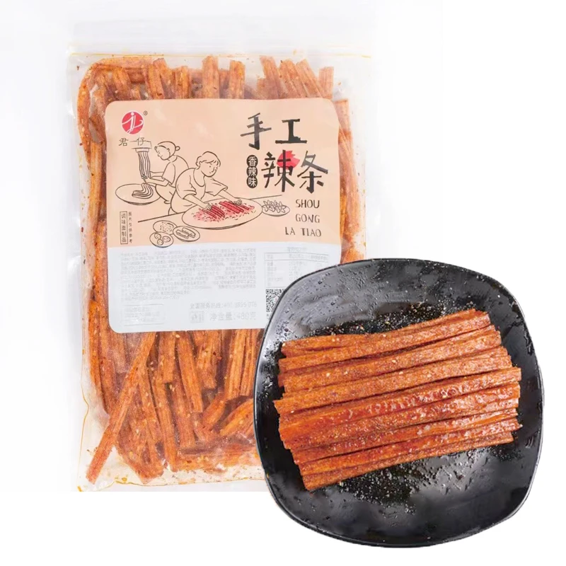 480g Bags Chinese Special Latiao Hotspicy Strip Chewy Chilli Spicy Snack