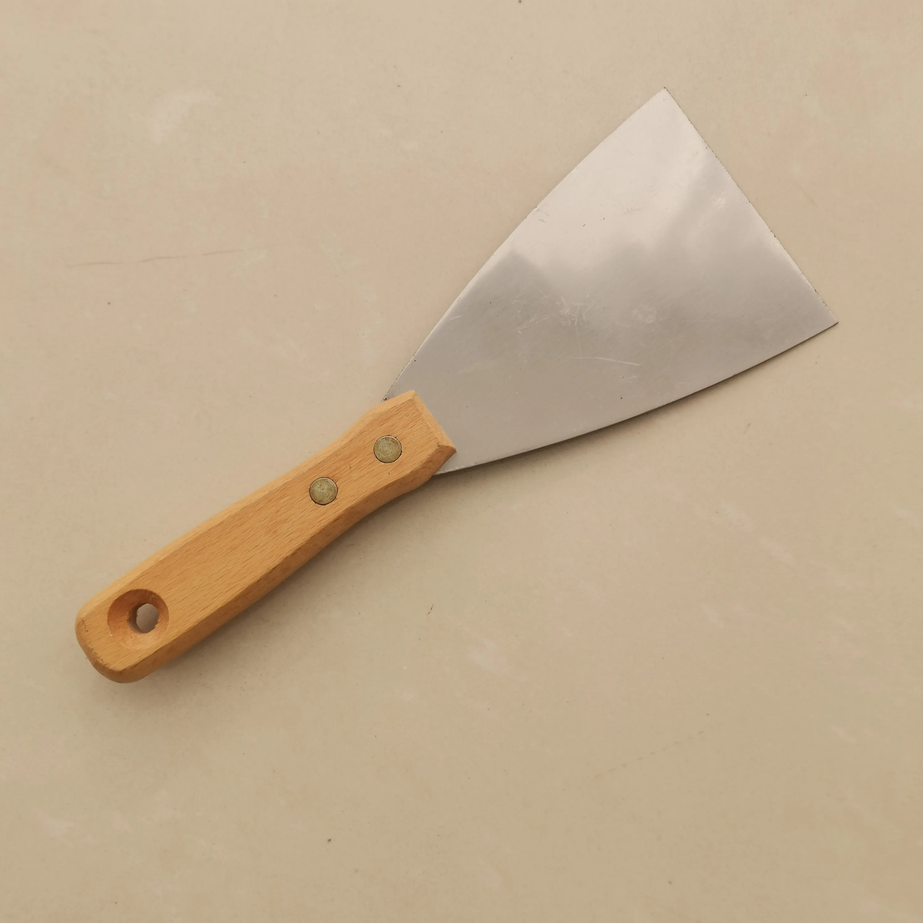 Drywall Tool 90mm Soft Grip Flexible Stainless Steel Putty Knife And Joint Knife With Hammer End Scraper Knife
