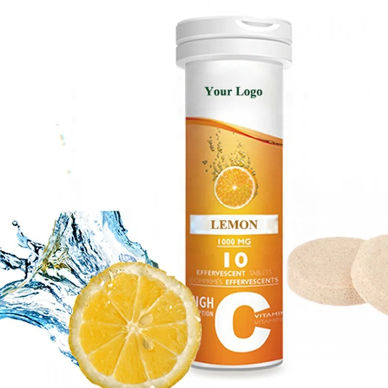 Private Label Service Food grade 1000mg Vc Drink vitamin c effervescent tablet