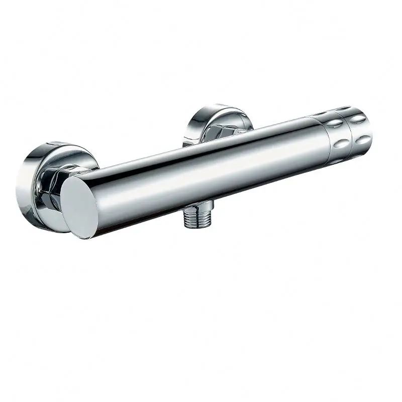 Латунный настенный круглый Термостатический смеситель для ванны и душа