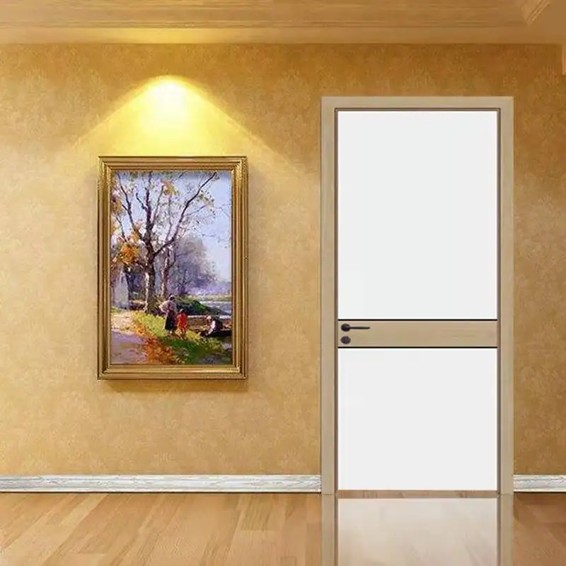 JYJ CHINA FACTORY SOLID WOODEN MELAMINE DOOR FOR HOTEL ROOM