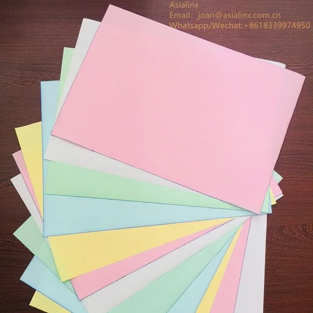 45-80gsm Self-copy Paper Non Carbon Paper With Custom Packing NCR Paper Sheets CB CFB CF