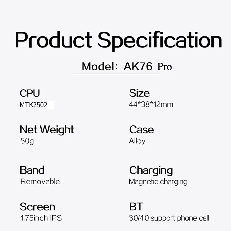 Professional Manufacturer Resolution Ips 320x385 Intelligent Voice Smart Bracelet App Download