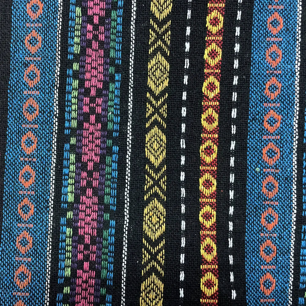 Top grade unique ethnic style woven jacquard fabric suitable for clothing sofa cushions tablecloth handbags