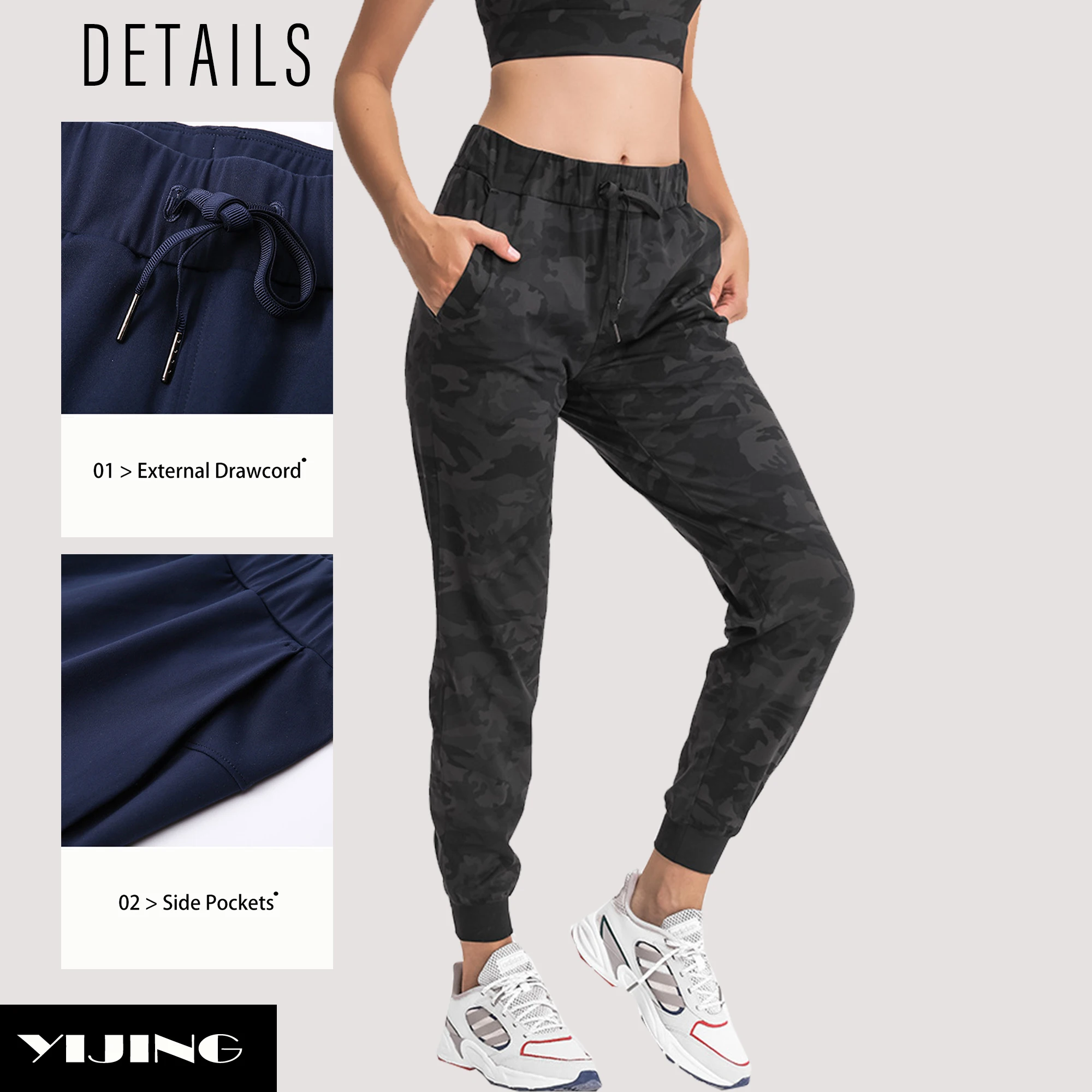 Новые модные леггинсы на заказ растянутые спортивные штаны для бега камуфляжные Леггинсы йоги с карманами занятий