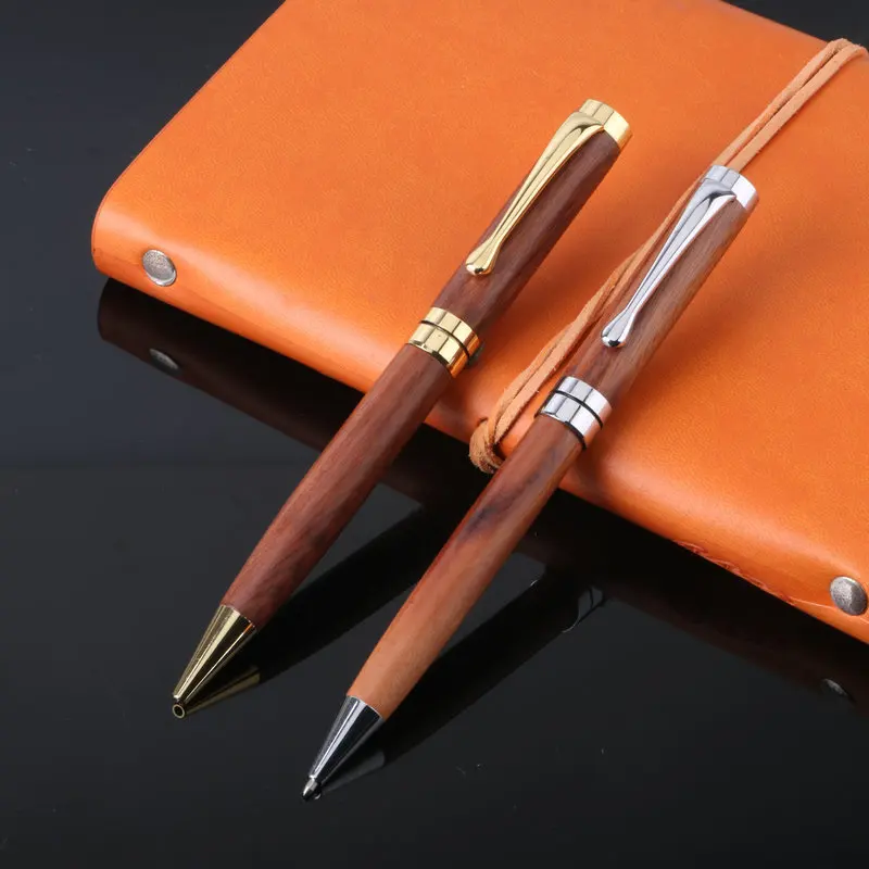 Экологичная шариковая ручка с вишней в деревянной подарочной коробке деревянная деревянным