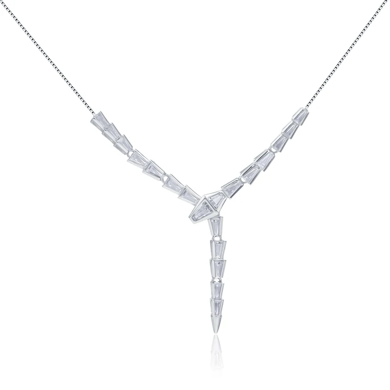Minimalist Jewelry Paperclip Chains Letter Initial Heart Womens Silver Necklace Cubic Zirconia Necklaces For Women