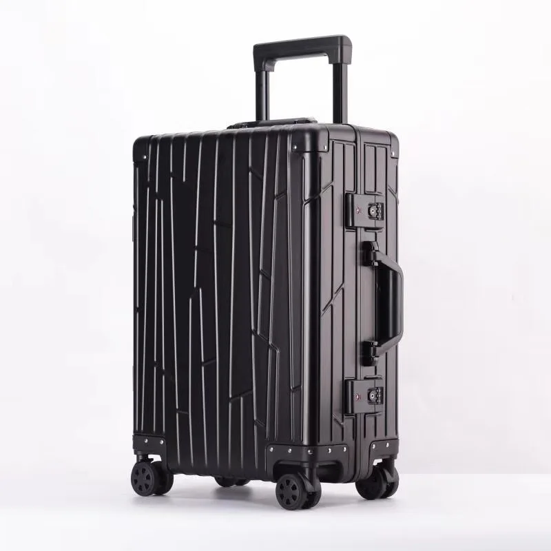 YX13002 Customization High Quality Aluminum Alloy Suitcase Travel Trolley Luggage Suitcases aluminum luggage suitcase