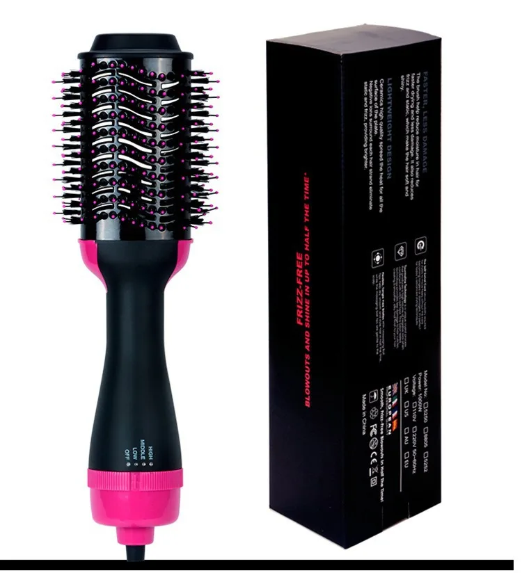 Профессиональная одноступенчатая щетка для сушки волос Revlon Yinhushijia объема горячего воздуха фен